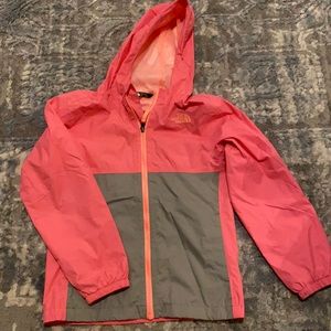 Girls North Face Raincoat
